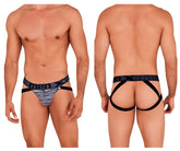 Xtremen 91099 Mikrofaser Mesh Jockstrap Farbe Schwarz
